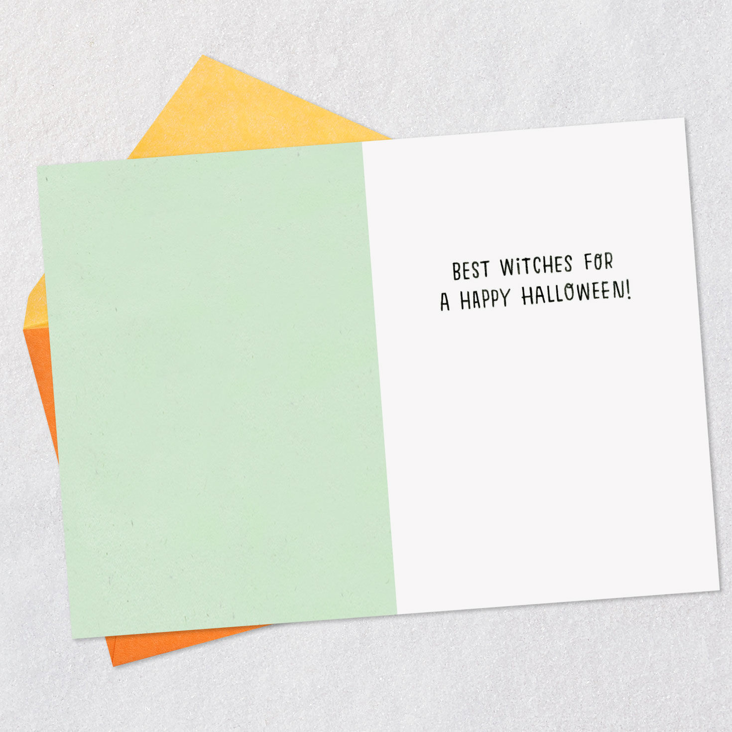 Best Witches Podium Funny Halloween Card Open card with envelope image number 3