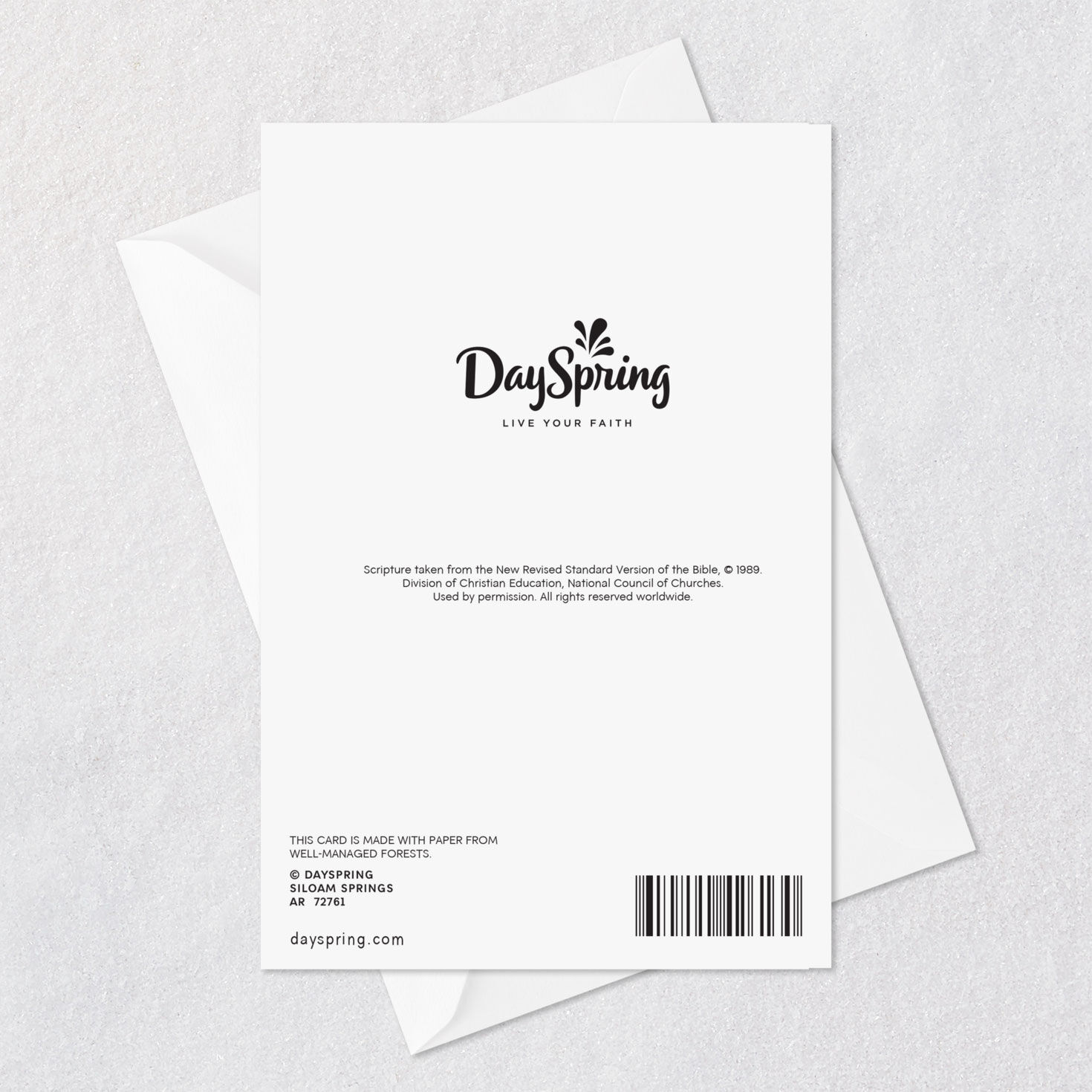 White Dove Priest Ordination Congratulations Card Card Back with Envelope image number 9