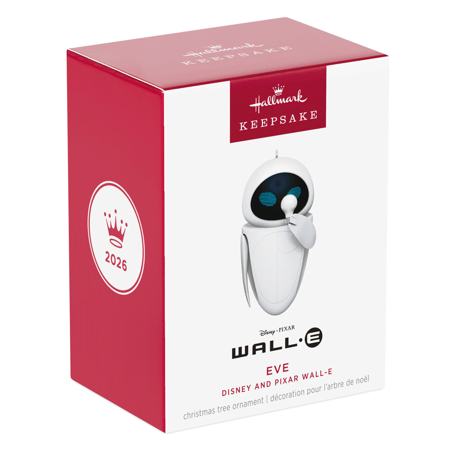 White Robot Eve from Wall-E Keepsake Ornament Package Front image number 7