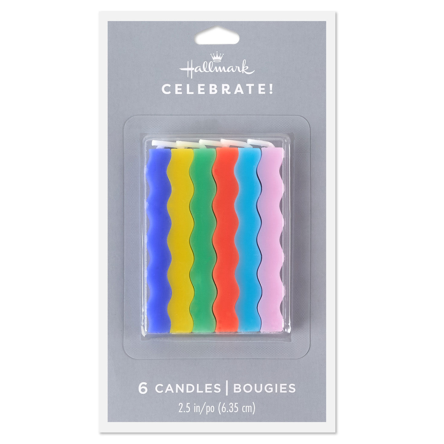 Multicolor Zig Zag Shape Birthday Candles package front image number 6