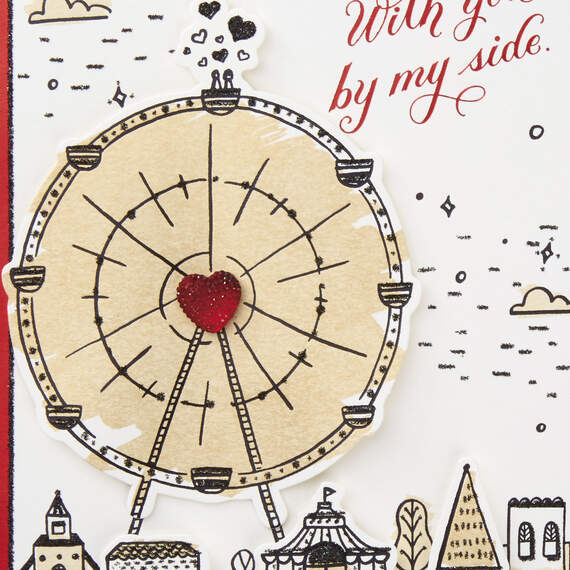 Love You By My Side Couple On Ferris Wheel Love Card, , large image number 5