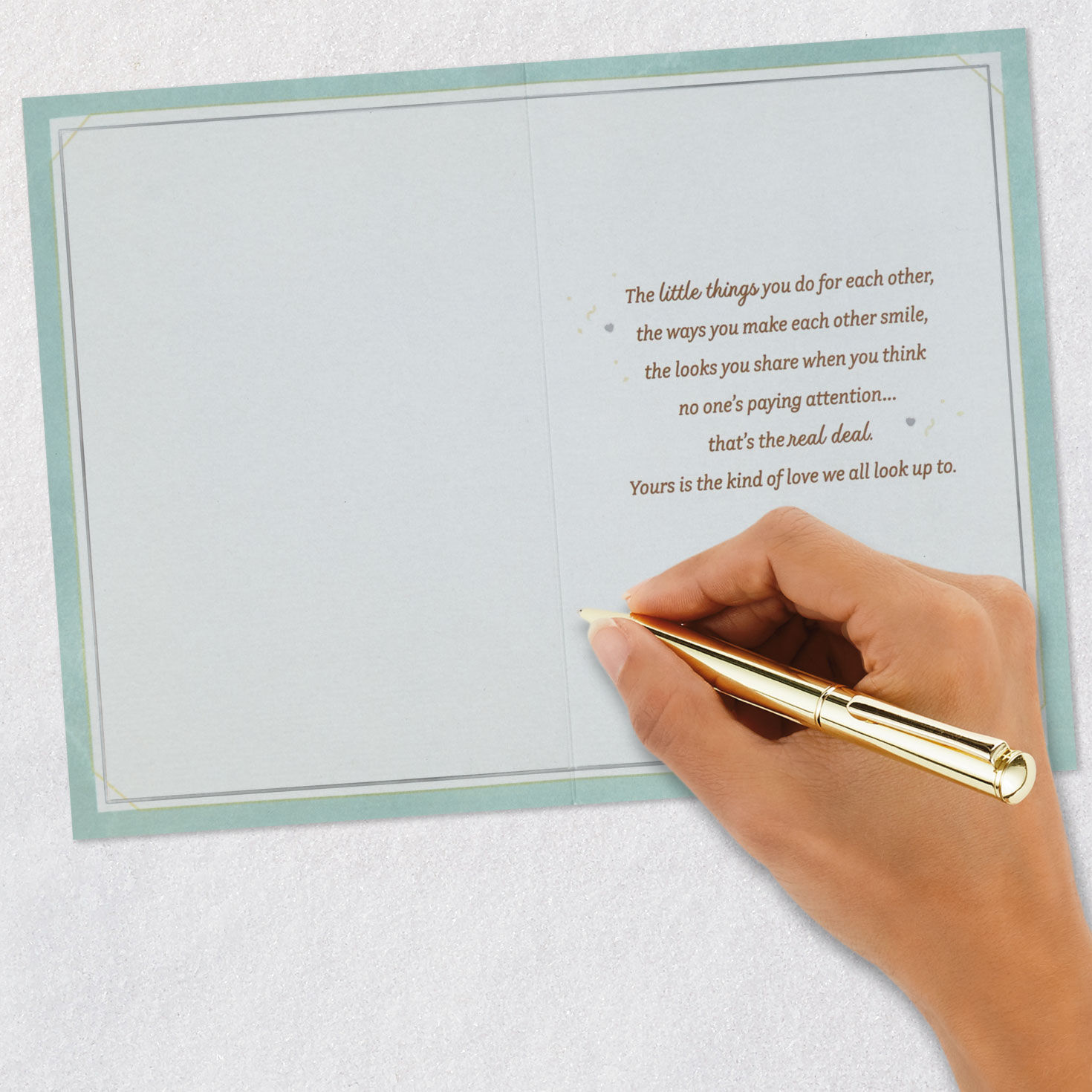 Gold and Silver Balloons Anniversary Card for Parents  image number 6