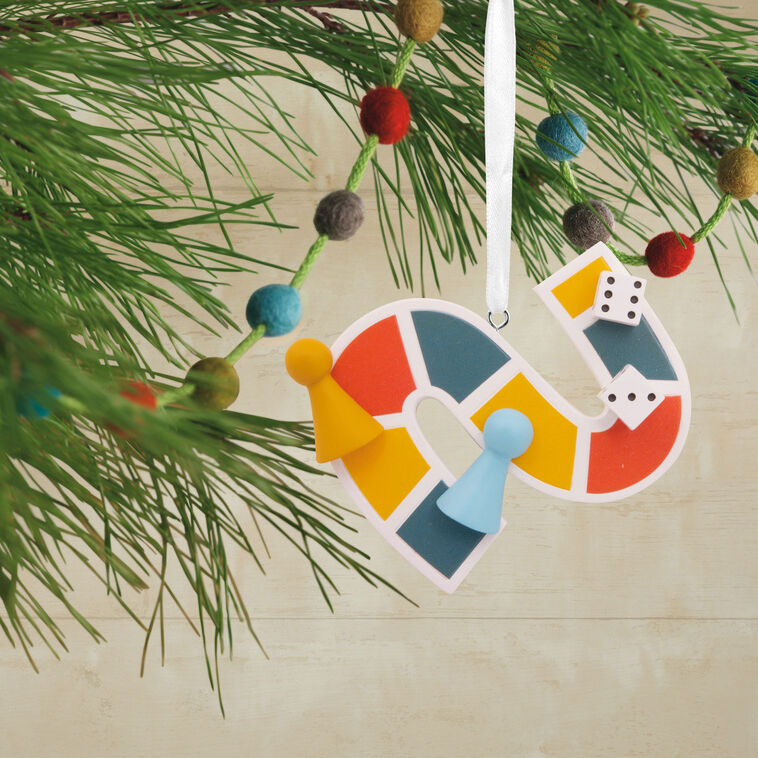 Board Game Pieces Christmas Ornament hanging on tree image number 2