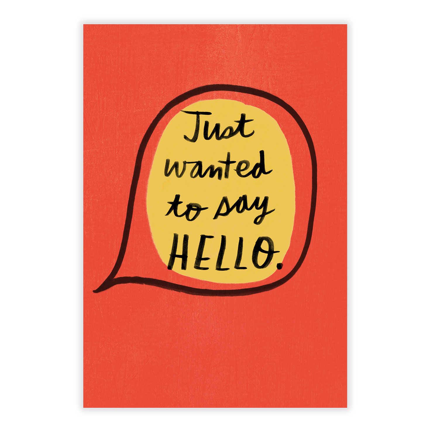 Say Hello Personalized Thinking of You Card front image number 2