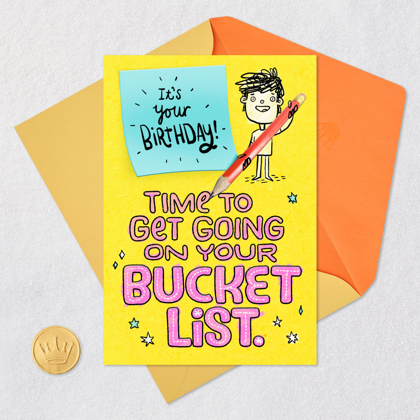 Bucket List Funny Birthday Card, , large image number 6