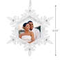 Sparkling Snowflake Photo Personalized Metal Ornament, , large image number 3