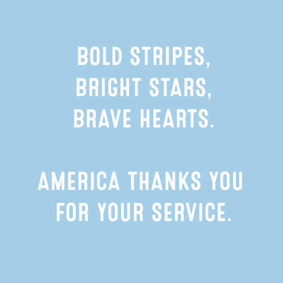 America Thanks You Military Appreciation Card, , large image number 2