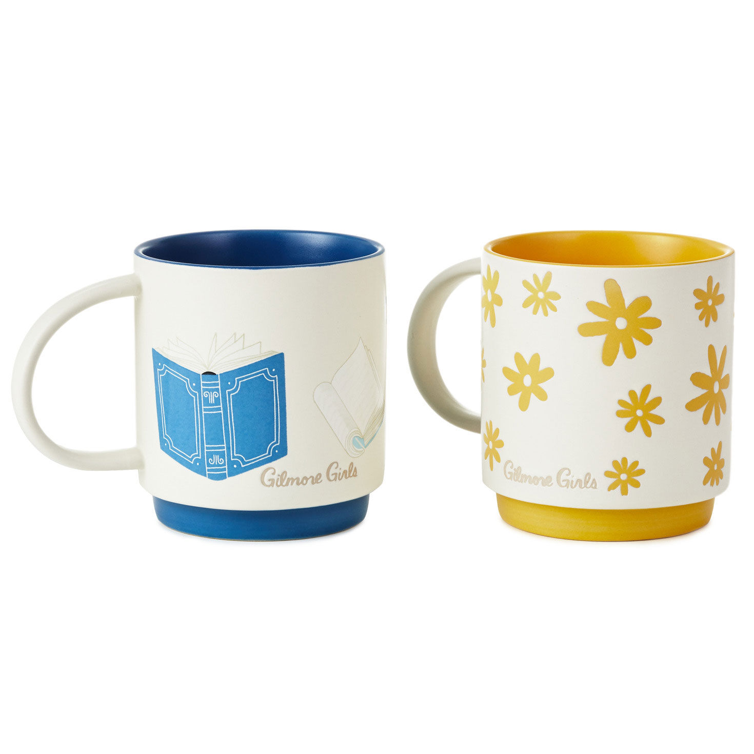 Gilmore Girls Lorelai and Rory Stacking Mug Set back image number 2