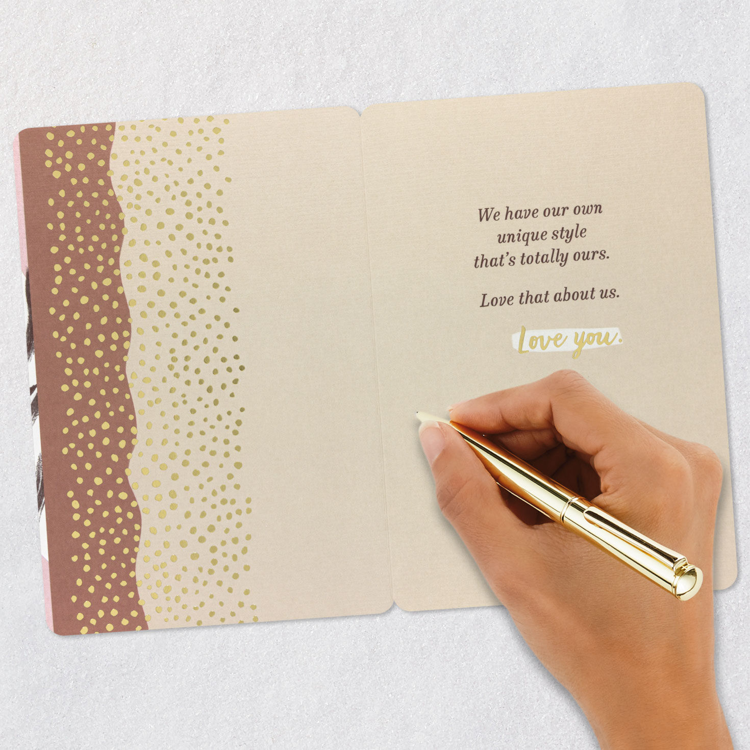 Cuddling Zebras Romantic Love Card Signing card image number 6