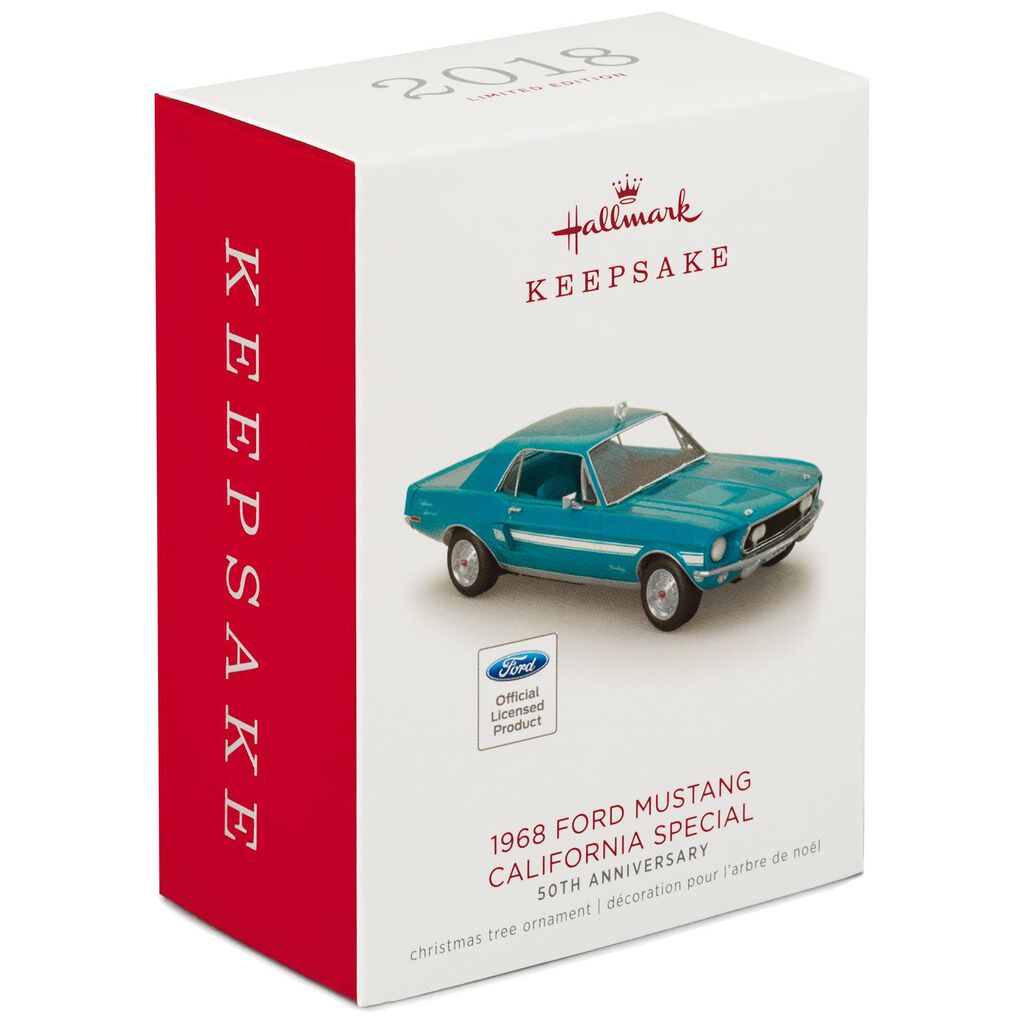 50th anniversary christmas ornament 1968 ford mustang california special 50th anniversary metal ornament 50th anniversary christmas ornament 1968 ford mustang california special 50th anniversary metal ornament