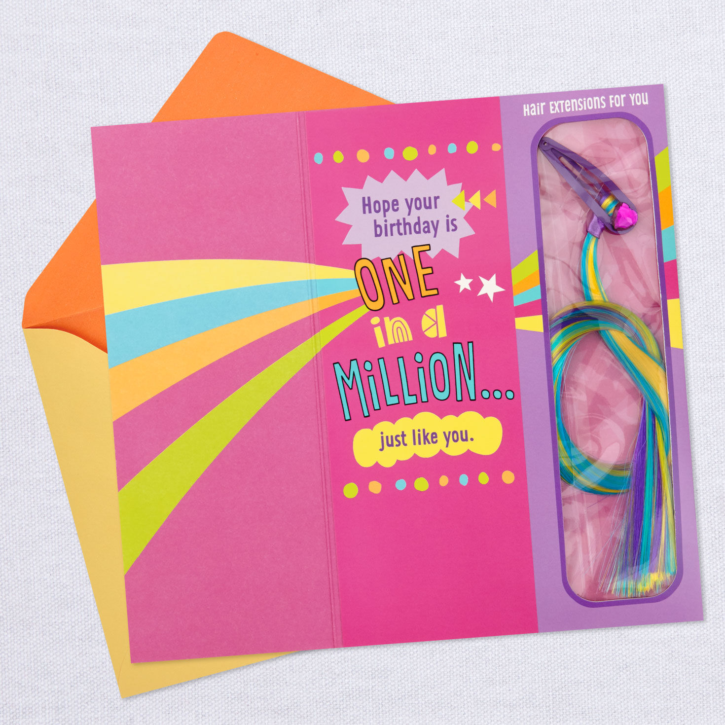 You Stand Out Birthday Card With Hair Clip and Extensions for only USD 7.59 | Hallmark