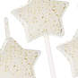 White Star-Shaped With Glitter Birthday Candles, Set of 6, , large image number 2