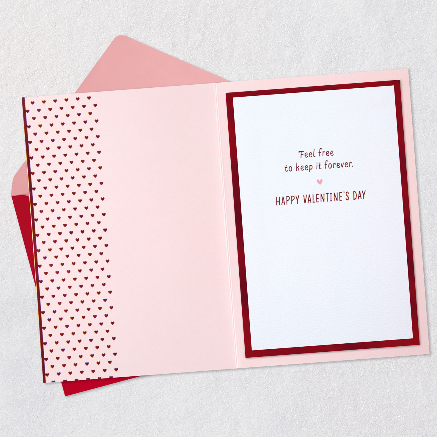 Raccoon Couple in Trash Bin Valentine's Day Card Open card with envelope image number 3