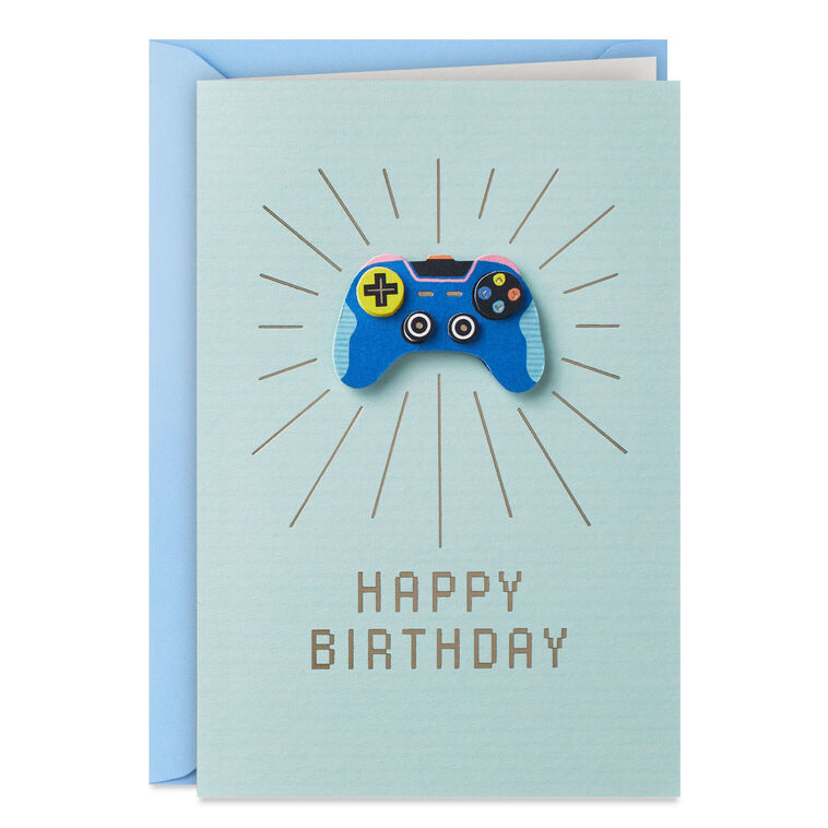 Life's a Game You're Winning Birthday Card, , large image number 1