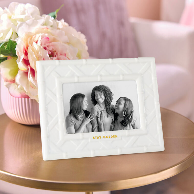 Girl Frame The Golden Girls Stay Golden Ceramic Picture Frame, 4x6 - Picture ...