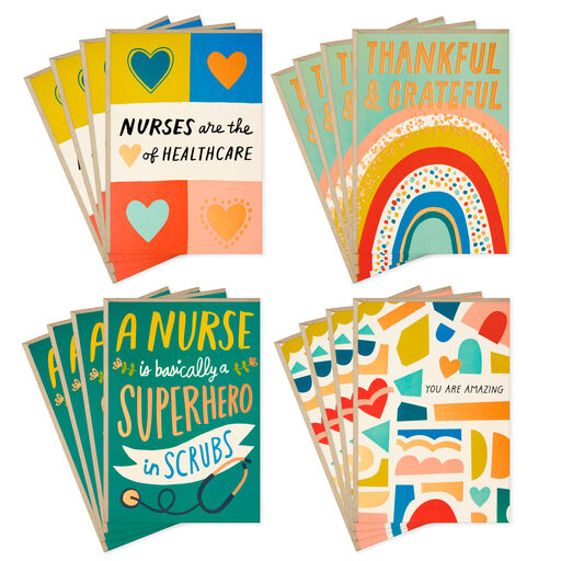Nurse Appreciation Boxed Thank-You Cards Assortment, Pack of 16, 
