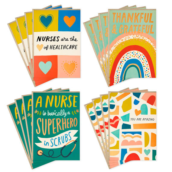 Nurse Appreciation Boxed Thank-You Cards Assortment, Pack of 16