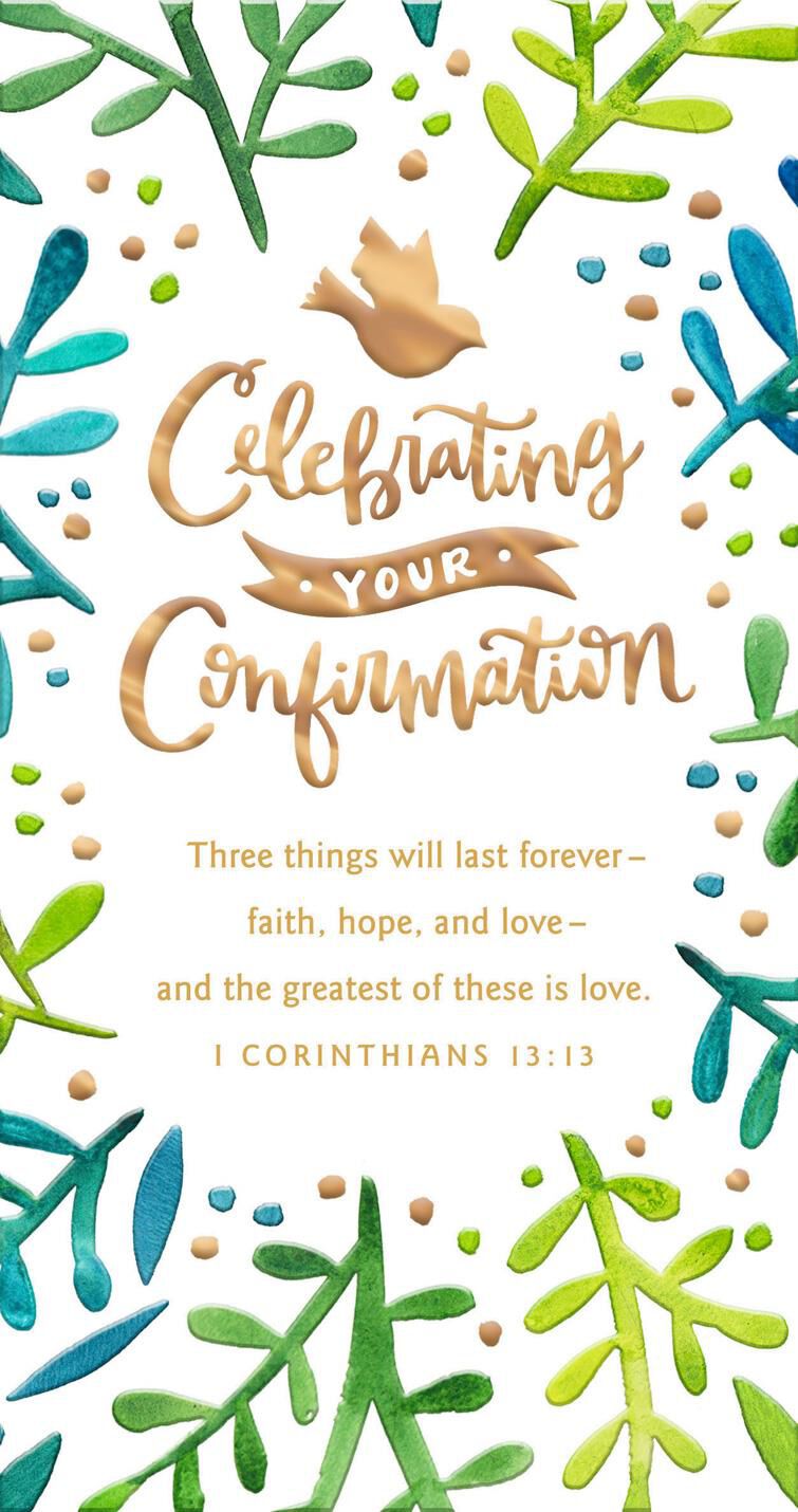 Step Forward in Faith Religious Money Holder Confirmation Card