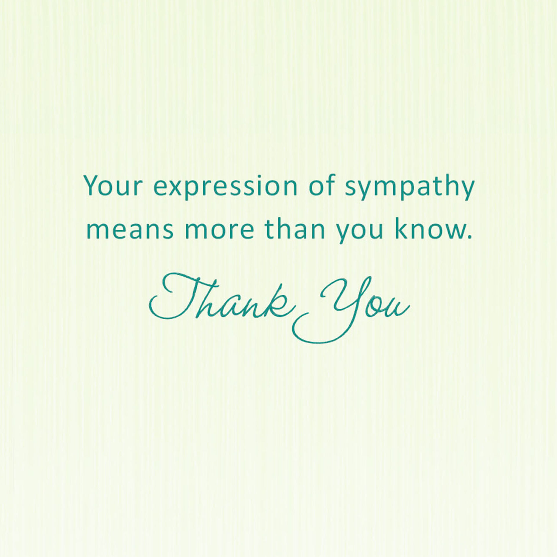 Thank You for Your Sympathy Card Greeting Cards Hallmark
