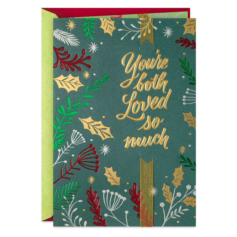 You're Both Loved So Much Christmas Card for Son and Daughter-in-Law