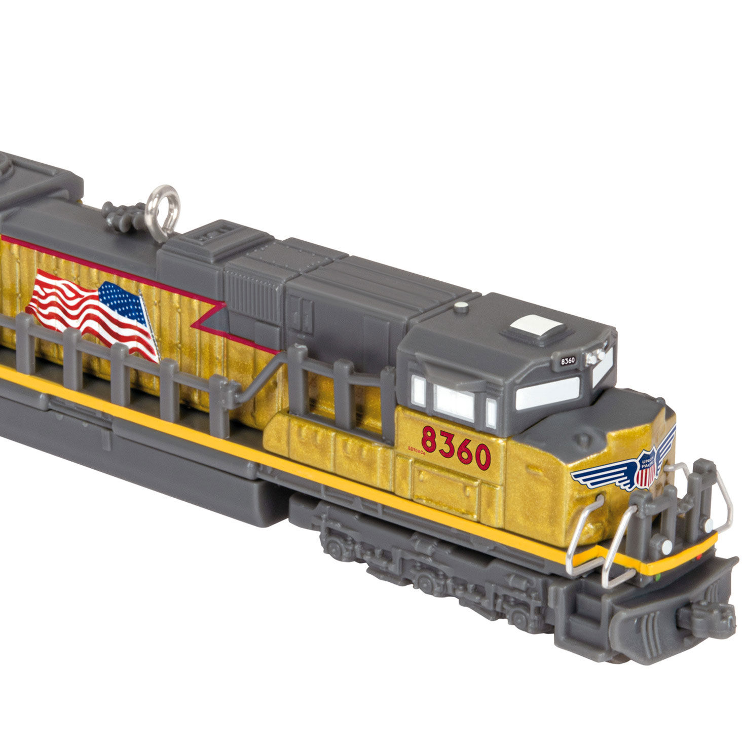 Lionel Trains Union Pacific Legacy SD70ACE Metallic Gold Metal Ornament Keepsake Ornaments Hallmark