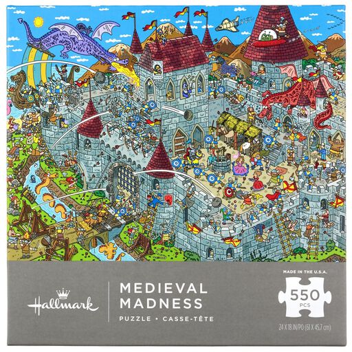 Medieval Madness 550-Piece Puzzle, 