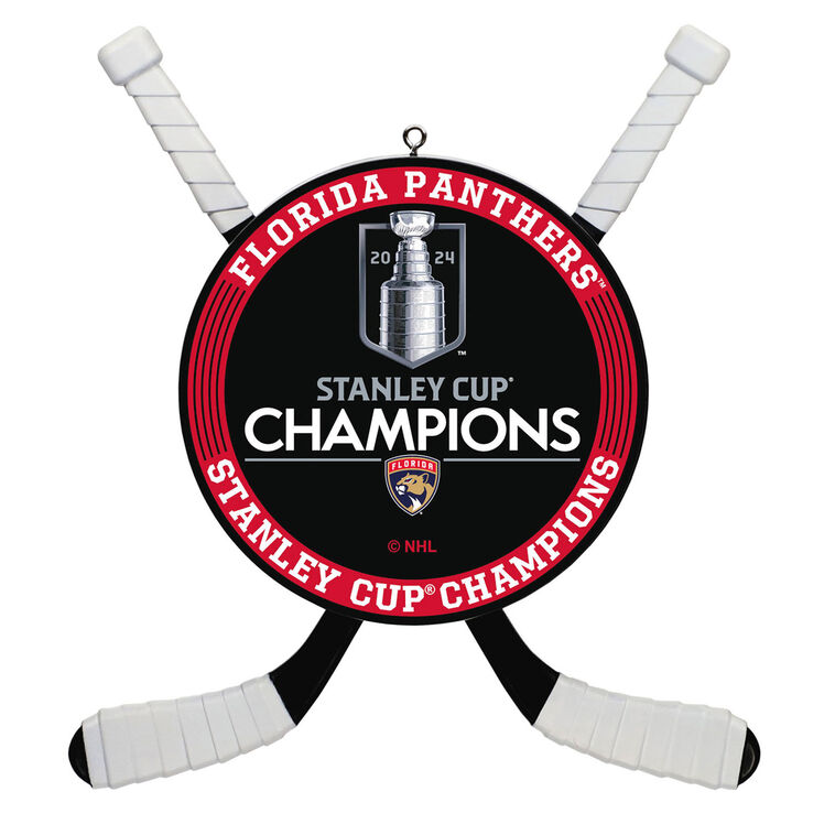 NHL Florida Panthers™ 2024 Stanley Cup® Champions Hockey Ornament, , large image number 1