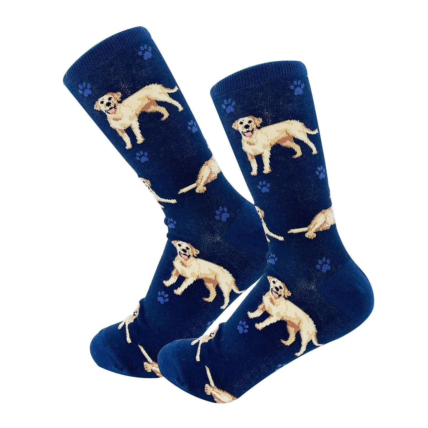 Yellow Labrador Novelty Crew Socks  image number 1