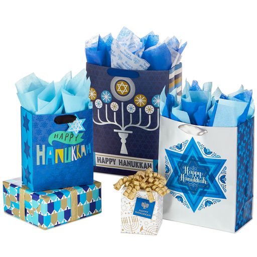 Hanukkah Gift Wrap Hallmark