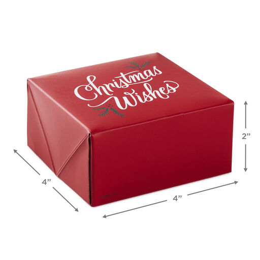 4" Merry Wishes 4-Pack Small Christmas Gift Boxes Assortment, 