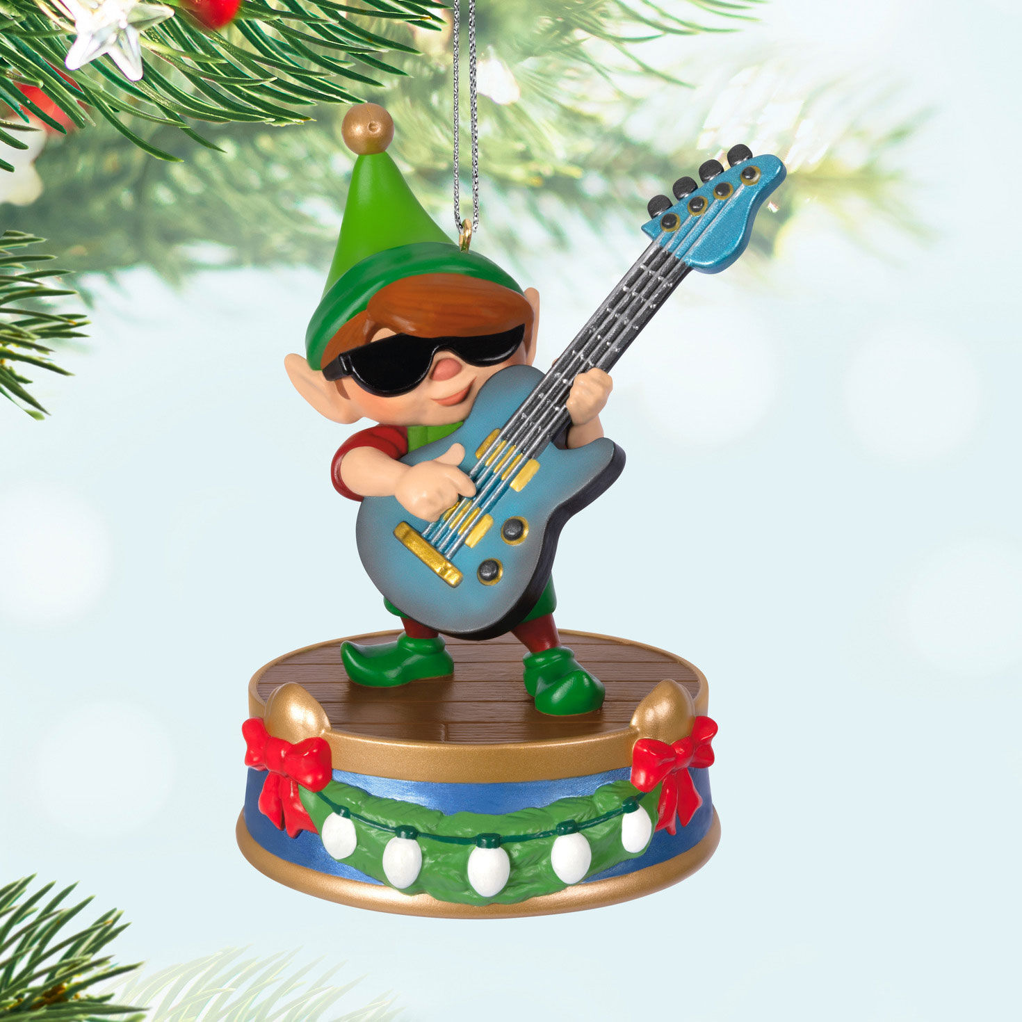 North Pole Tree Trimmers Band Collection Gil On Guitar Musical Ornament