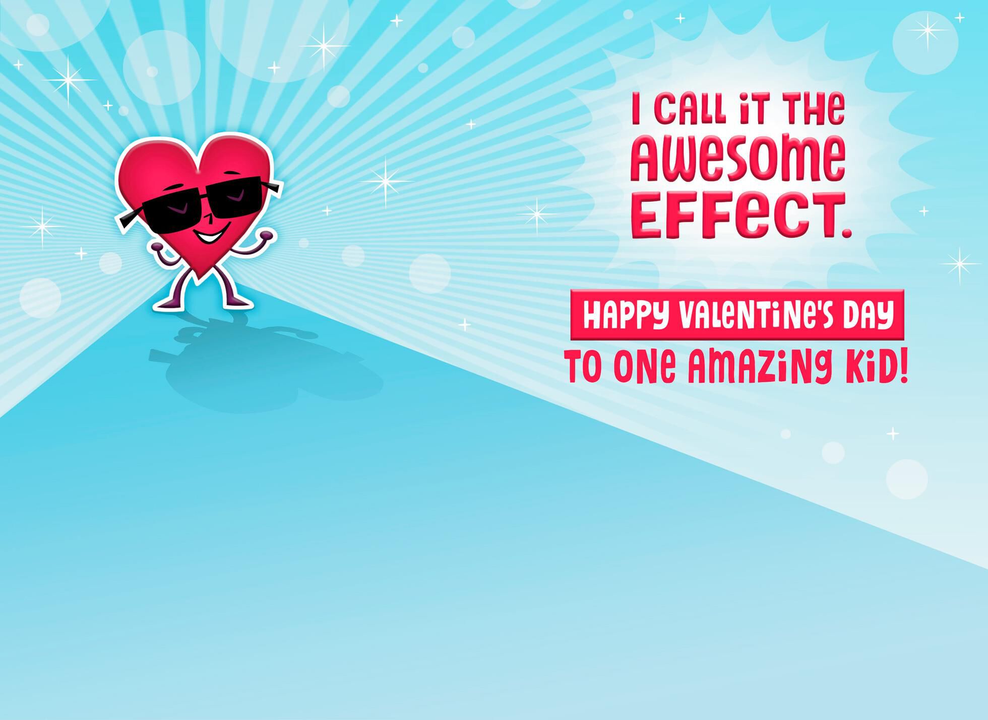 Awesome Effect Valentine's Day Card for Nephew