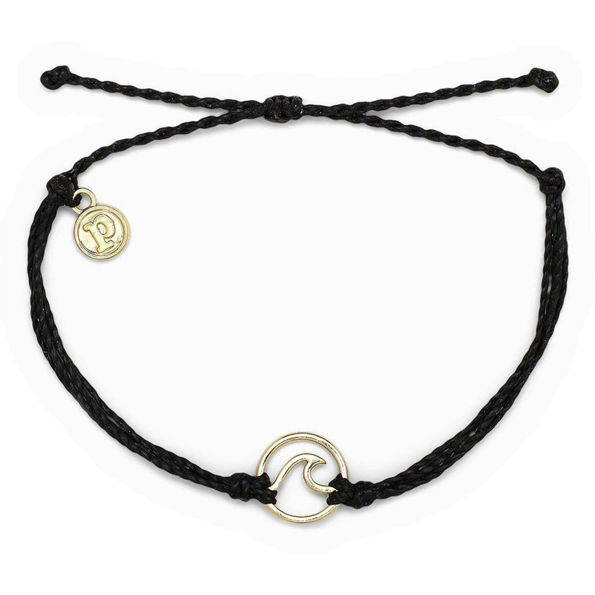 Pura Vida Black With Gold Wave Charm Bracelet - Jewelry - Hallmark