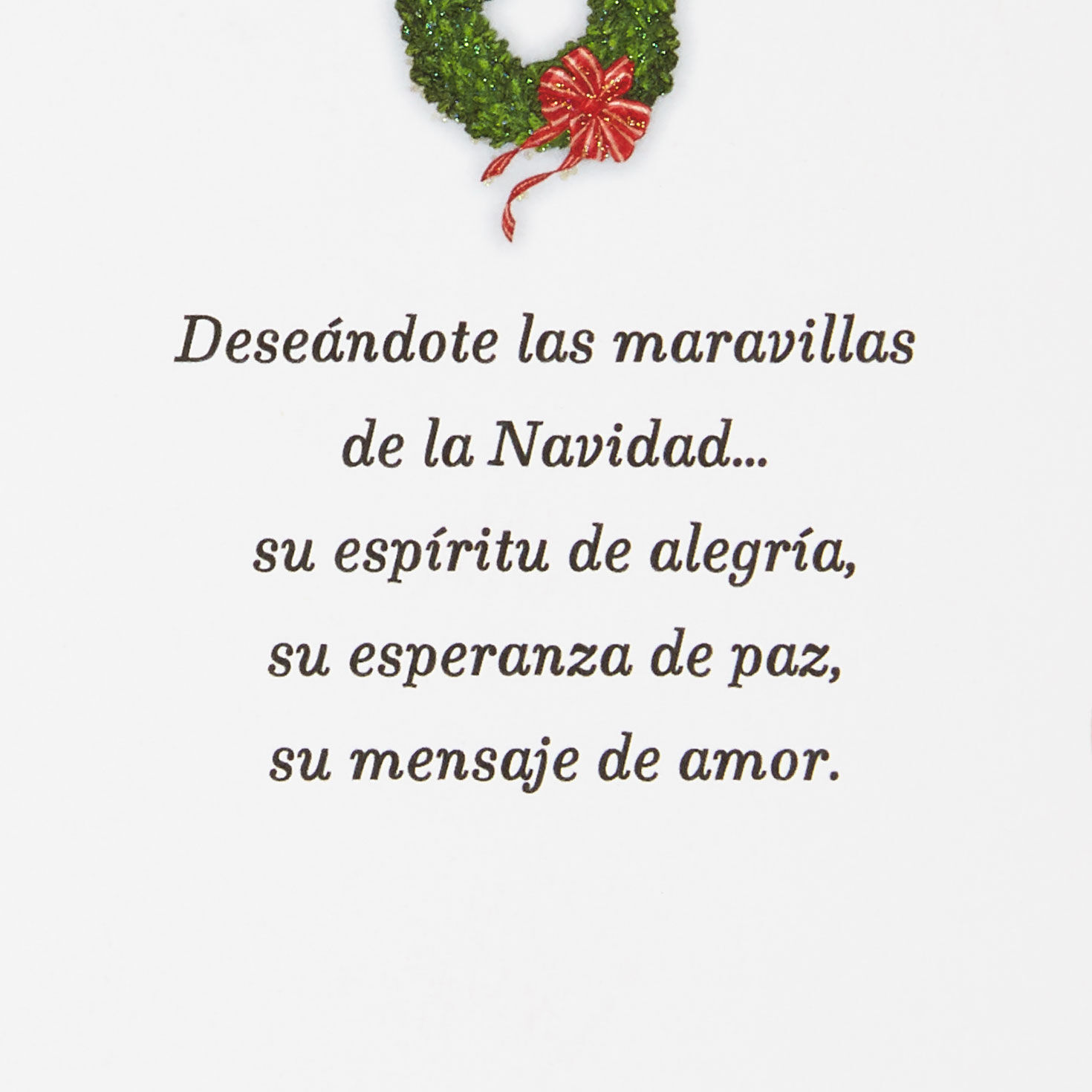 Feliz Navidad Santa Spanish-Language Christmas Card, , large image number 2