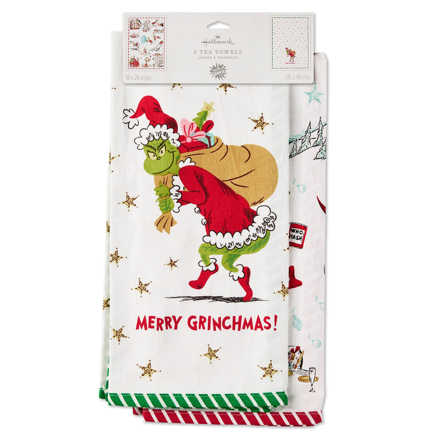 Dr. Seuss's How the Grinch Stole Christmas!™ Merry Grinchmas Tea Towels, Set of 2 for only USD 28.99 | Hallmark