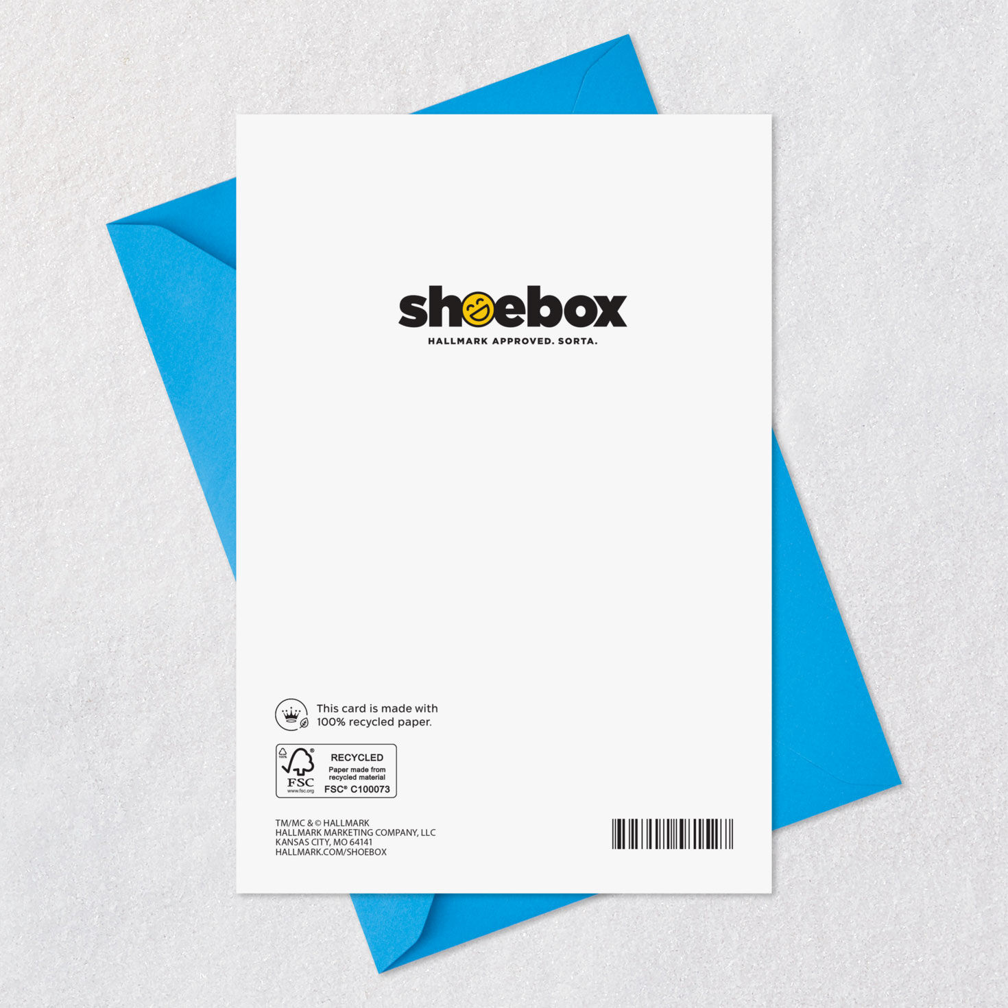 Dad and Kids in Car Special Finger Funny Father's Day Card Card Back with Envelope image number 7