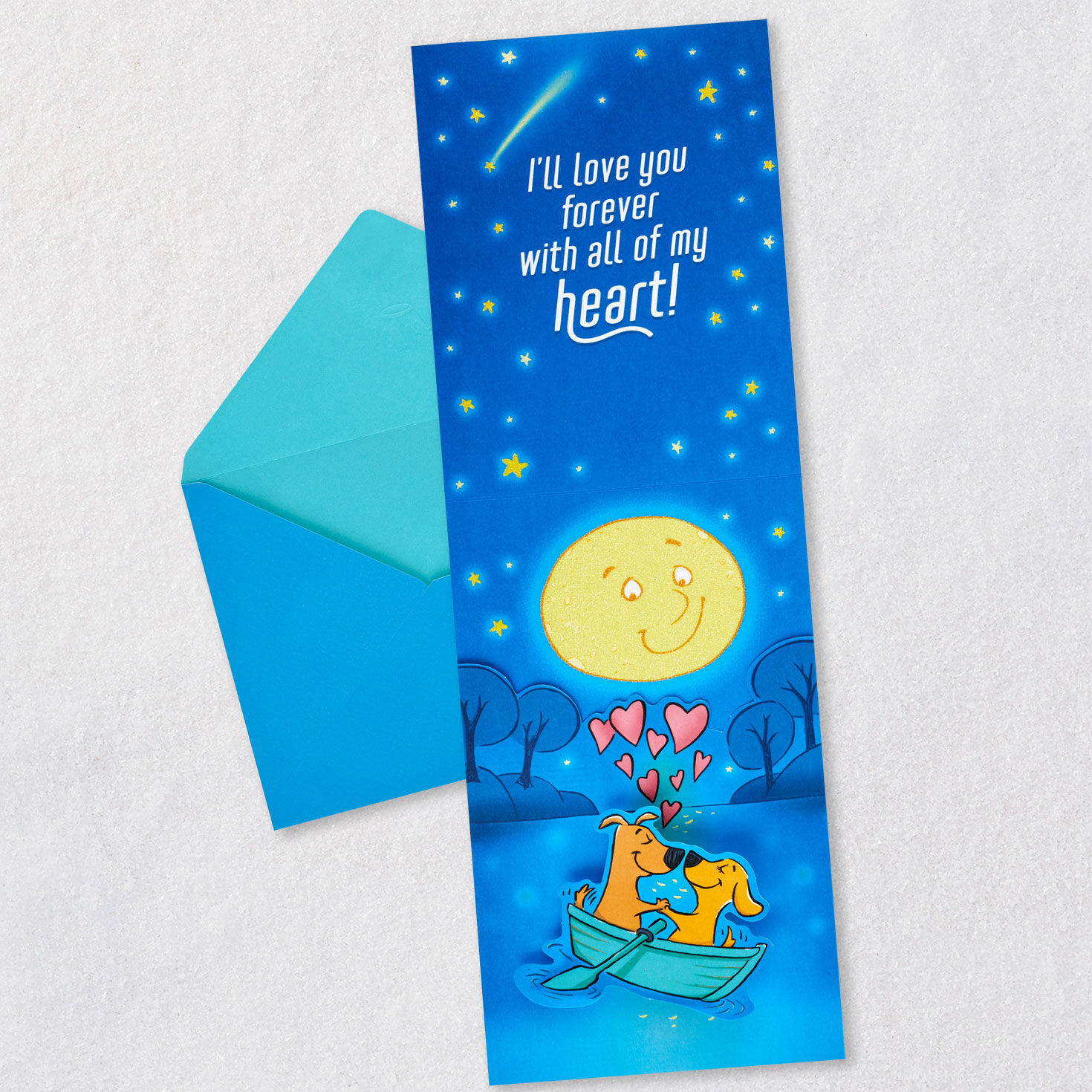 Loving Vignettes Husband Pop-Up Father's Day Card Open card with envelope image number 2