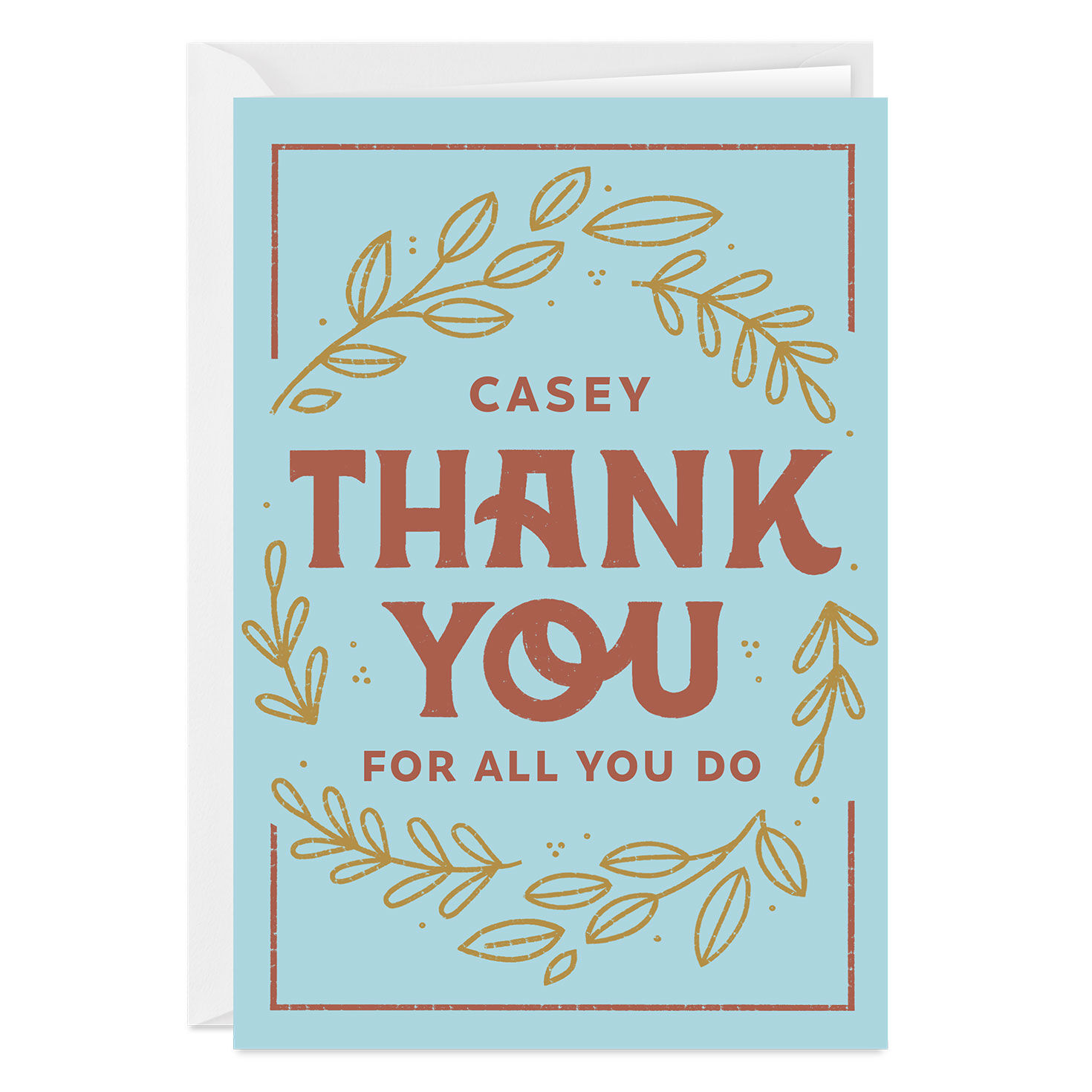 For All You Do Wreath Custom Thank-You Card for only USD 4.99 | Hallmark