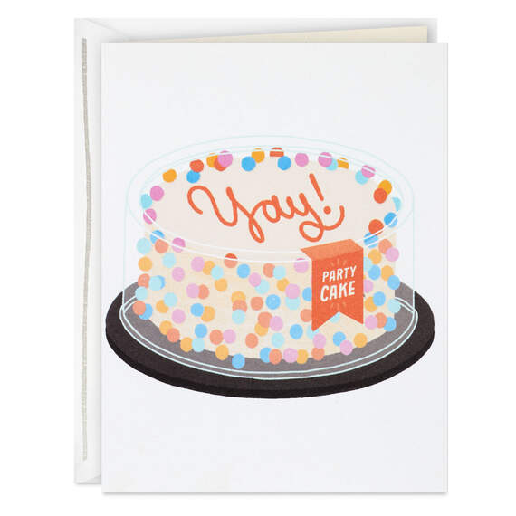 Yay Party Cake Celebration Card