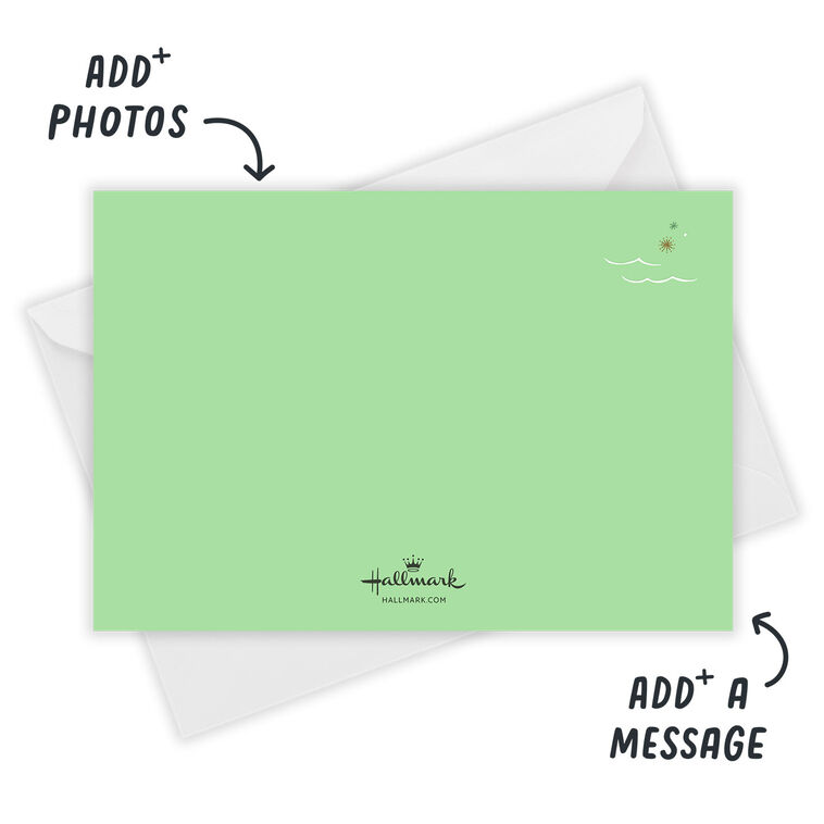 Hallmark Cruise Santa Ship Personalized Photo Card Card Front with Envelope image number 3