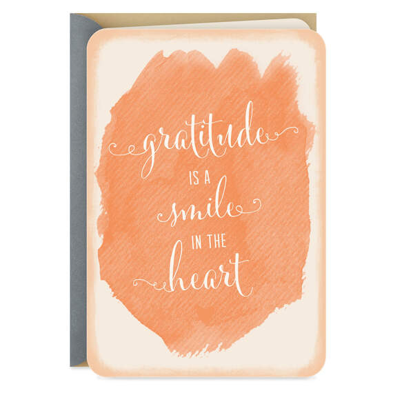 Gratitude Is a Smile in the Heart Thank-You Card