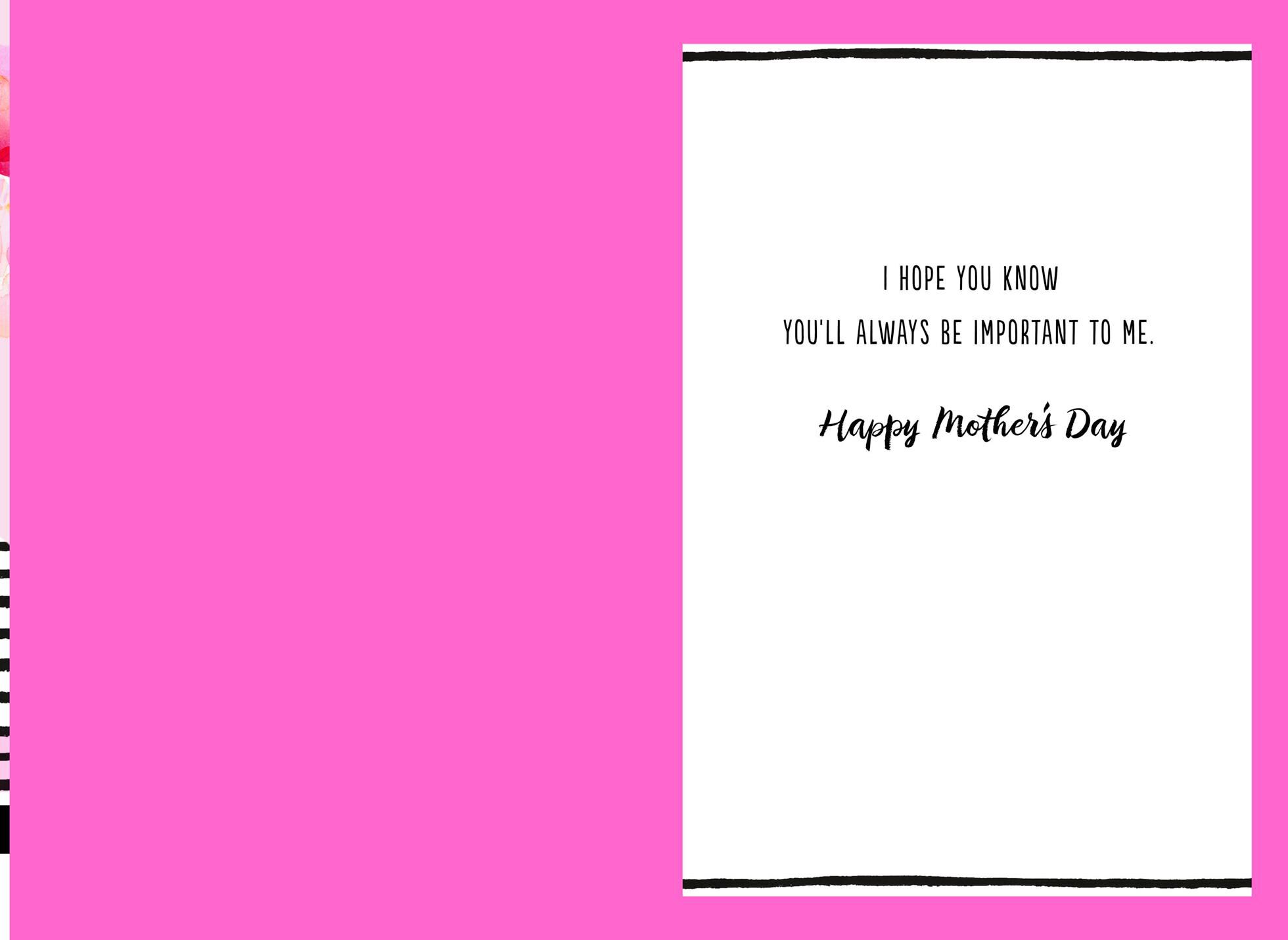Time Changes Mother's Day Card for Ex-Daughter-in-Law