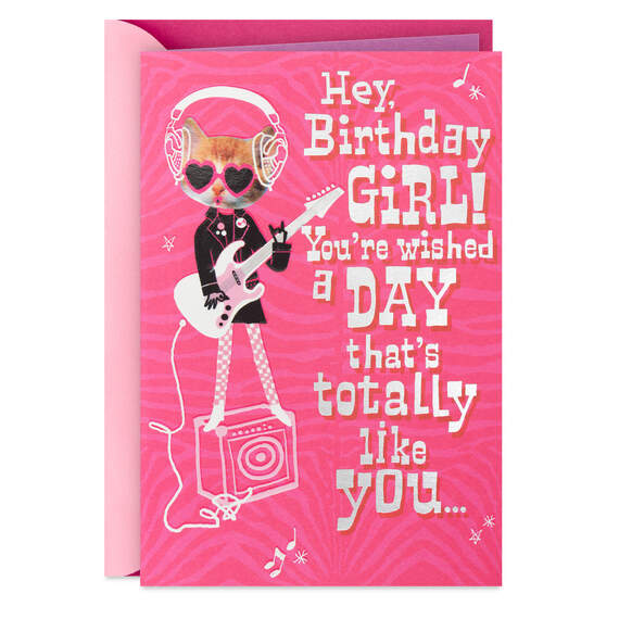 Cool and Fun and Fabulous Girl Birthday Card