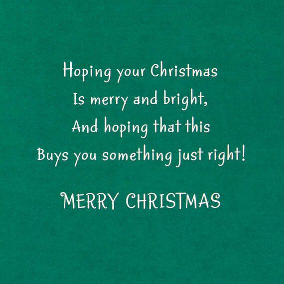 Something Just Right Santa Money Holder Christmas Card, , large image number 2