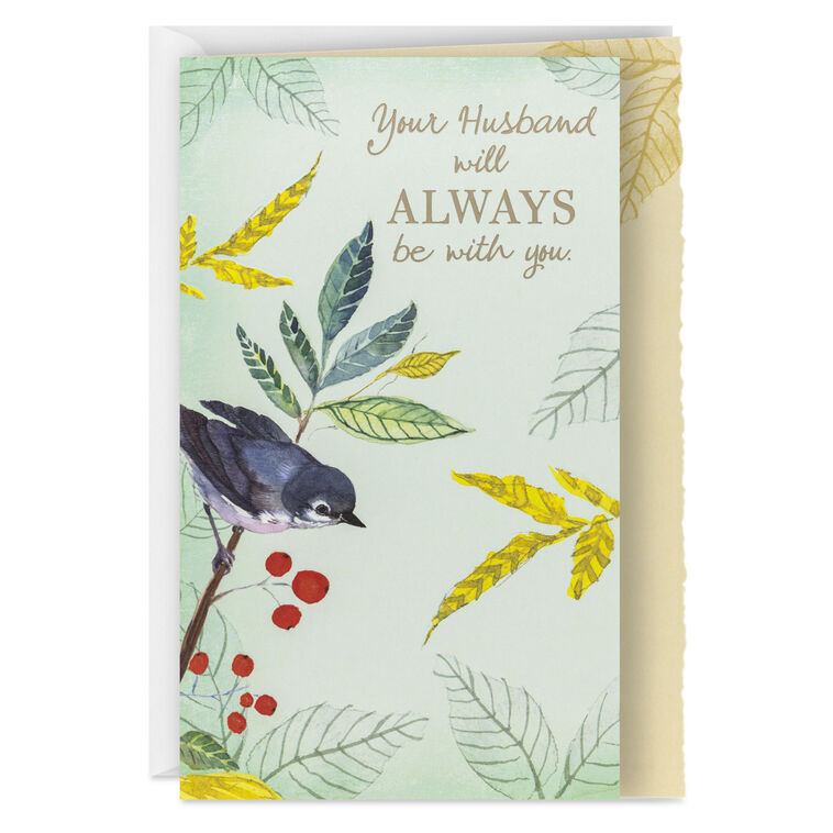 Love and Warm Thoughts Sympathy Card for Loss of Husband