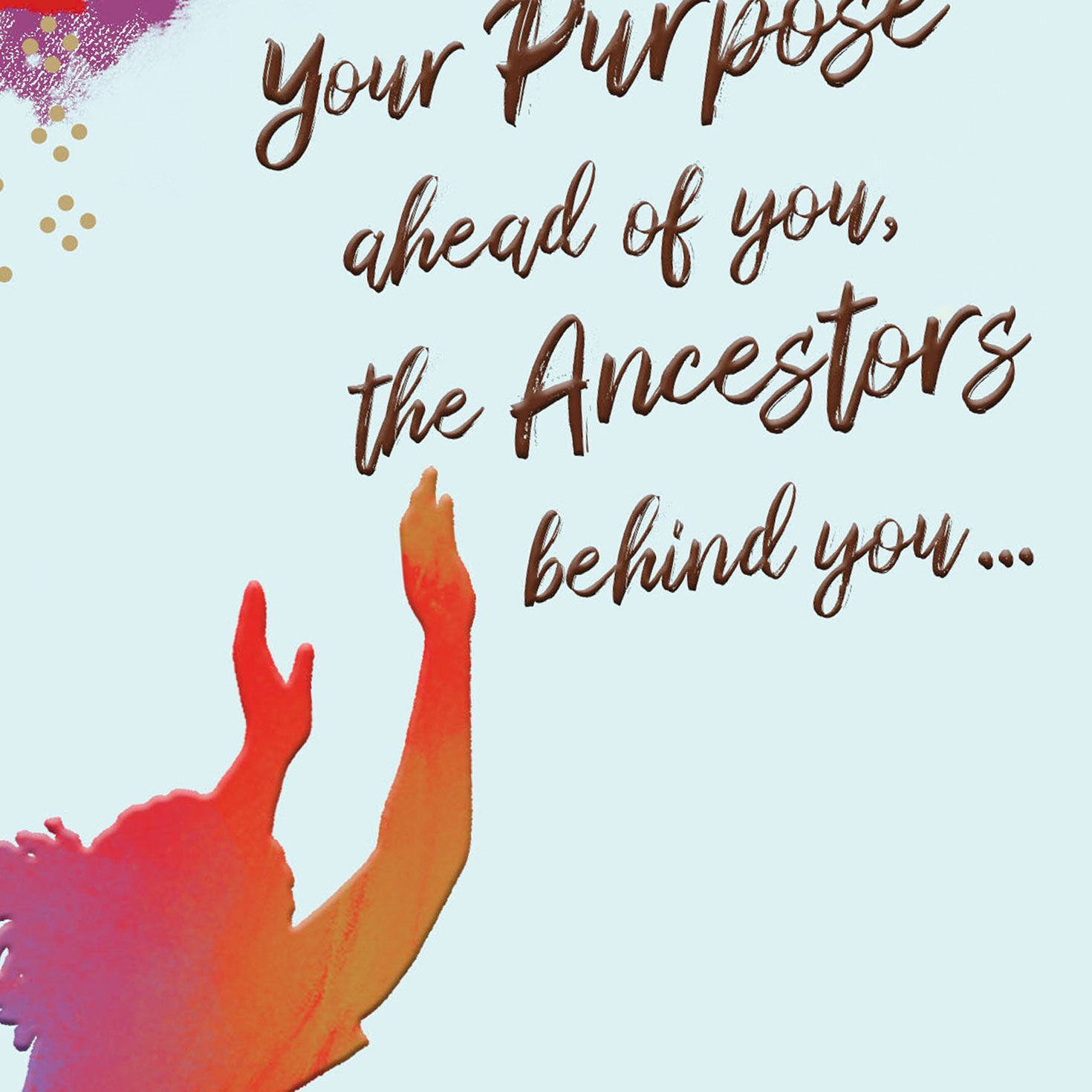 Red and Purple Silhouette Birthday Card Card Front Detail image number 4