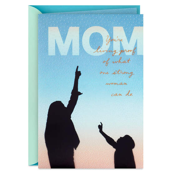 One Strong Woman Birthday Card for Mom