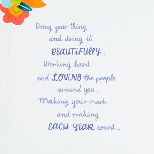 Doing Your Thing Beautifully Birthday Card for Daughter-in-Law, 