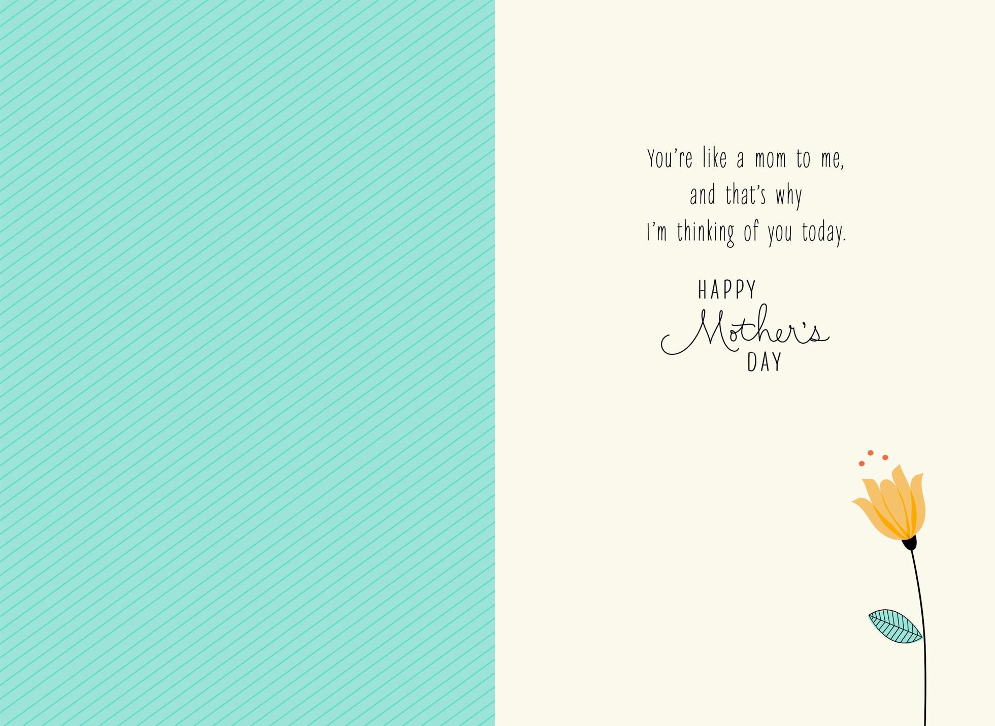You're Like a Mom to Me Mother's Day Card