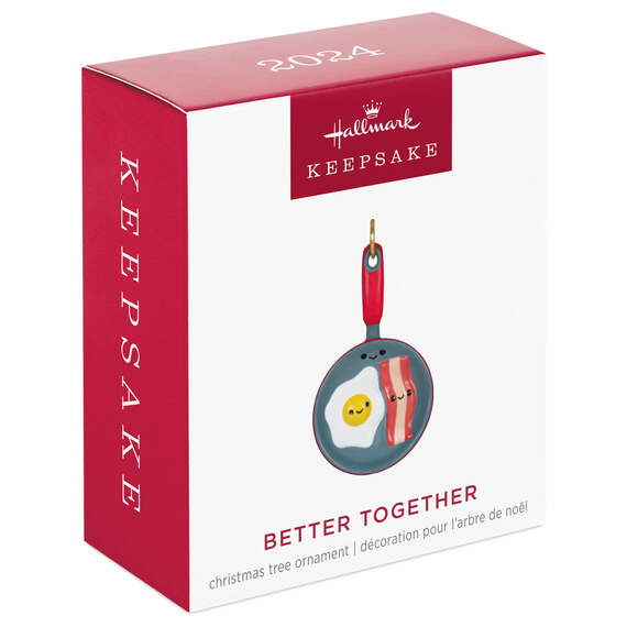 Mini Better Together Bacon and Eggs Ornament, 1.38", , large image number 7